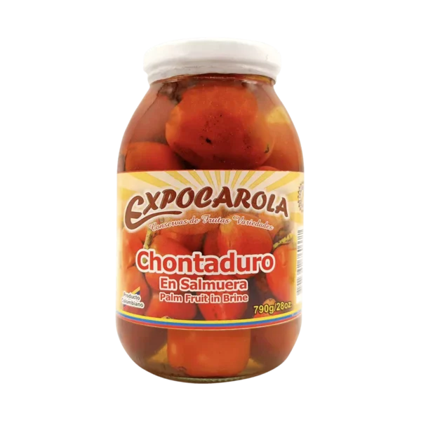 Chontaduros Peladas en Salmuera 28 oz.