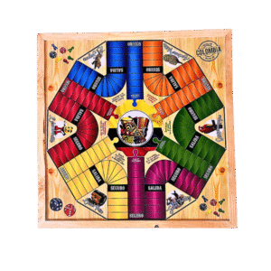 Juego Con Tablero De Parque Colombiano Con 6  Fichas