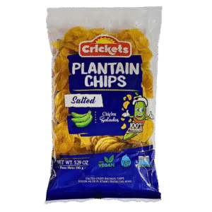 Crickets Plantain Chips Salados 150gr x 12