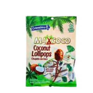 Colombina Max Coco Lollipops 252 gr. x 15