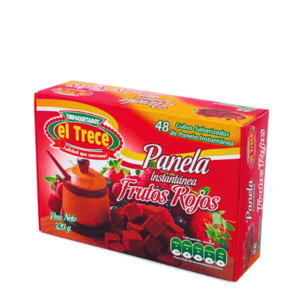 El Trece Panela Cubitos Frutos Rojos 320 gr. x 24