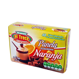 El Trece Panela Cubitos Naranja 320 gr. x 24