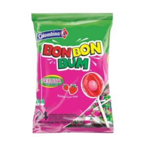 Colombina Bon Bon Bum Fresa Intensa 456 gr. x 15