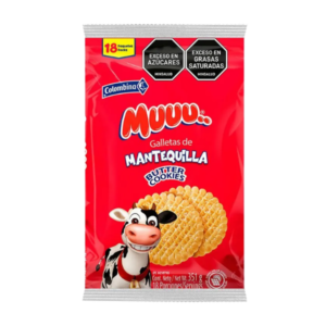 Colombina Muuu Galletas de Mantequila 351 gr x 18