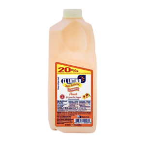 El Latino Peach Yogurt 64 oz. x 9
