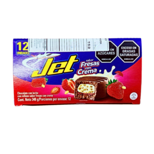 Jet Fresas con Crema 348 gr x 12  (1 Display)